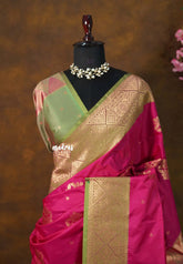 Queen's Pink - Sowbhagya Gift silk – Soft Silk Elegance Saree with Rich Pallu and Blouse - Perfect for Festive Celebration