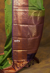 Mehendi Green - Sowbhagya Gift silk – Soft Silk Elegance Saree with Rich Pallu and Blouse - Perfect for Festive Celebration