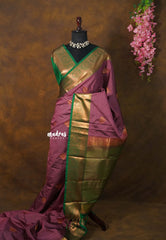 Blush Mauve - Sowbhagya Gift silk – Soft Silk Elegance Saree with Rich Pallu and Blouse - Perfect for Festive Celebration