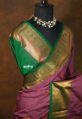 Blush Mauve - Sowbhagya Gift silk – Soft Silk Elegance Saree with Rich Pallu and Blouse - Perfect for Festive Celebration