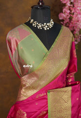 Queen's Pink - Sowbhagya Gift silk – Soft Silk Elegance Saree with Rich Pallu and Blouse - Perfect for Festive Celebration