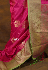 Queen's Pink - Sowbhagya Gift silk – Soft Silk Elegance Saree with Rich Pallu and Blouse - Perfect for Festive Celebration