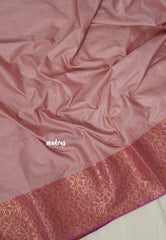 Mauve Pink - Sowbhagya Gift silk – Soft Silk Elegance Saree with Buttas and Leaf Border - Perfect for Festive Celebration