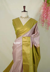 Onion Pink - Sowbhagya Gift silk – Soft Silk Elegance Saree Zari Weaving Body with Border - Perfect for Festive Celebration
