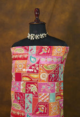 (PRE-BOOKING) Rosy Cloud Pink - Space Silk Saree with Designer Work Blouse - Best for Haldi or Mehendi