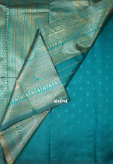 Chilli Red-D5 - Thendral - Kanchi Art Silk Saree with Flower Border and Buttas - Perfect for Festive Wear