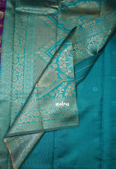 Jamun Pueple-D7 - Thendral - Kanchi Art Silk Saree with Kodi Flower Border - Perfect for Wedding Functions