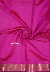 Bright Rani pink - Thendral - Soft Kanchi semi silk