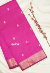 Bright Rani pink - Thendral - Soft Kanchi semi silk