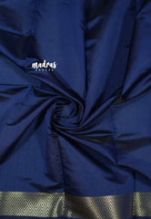Navy blue - Thendral - Soft Kanchi semi silk - celebrity hit