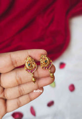 Aimpon - Traditional Peacock Statement Earrings