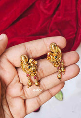 Aimpon - Traditional Peacock Statement Earrings