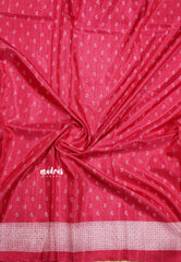 Rani pink - Uniform sarees Malgudi printed silk small prints