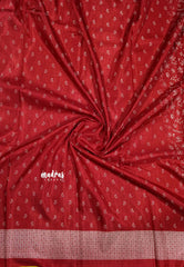 Chrimson red - Uniform sarees Malgudi printed silk small prints