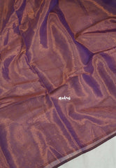Dual Shade Purple - Vani Bhojan - Soft Tissue khadi Silk Saree - Best for Night Functions | Casual Wear