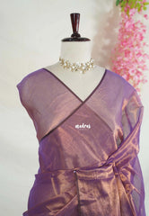 Dual Shade Purple - Vani Bhojan - Soft Tissue khadi Silk Saree - Best for Night Functions | Casual Wear
