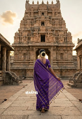 Violet Purple - Vintage Gadwal silkcotton