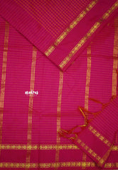 Vintage Gadwal silkcotton Rani Pink