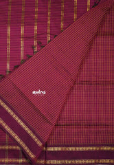 Beet pink - Vintage Gadwal silk cotton - best for temple visit