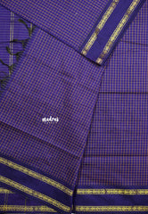 Vintage Gadwal silkcotton Violet Purple