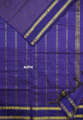 Vintage Gadwal silkcotton Violet Purple
