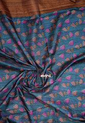 Mustard Brown - Yamini Paper Silk with Kalamkari Pallu and Blouse - Perfect Office Wear | Casual Wear