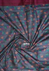 Beet Pink - Yamini Paper Silk with Kalamkari Pallu and Blouse - Perfect Office Wear | Casual Wear