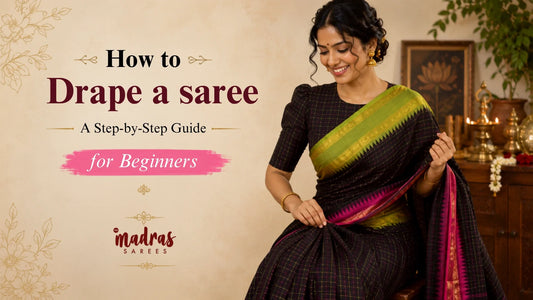 how to drape a saree