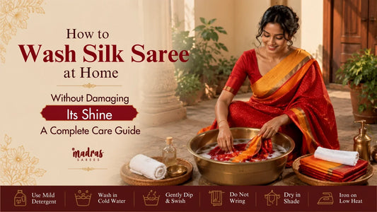 how to wash silk saree at home
