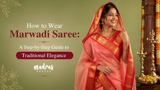 how to wear marwadi saree
