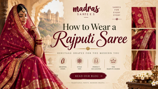 how to wear rajputi saree