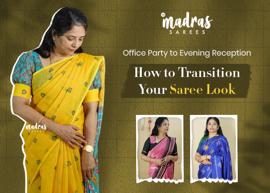 Office Party to Evening Reception: How to Transition Your Saree Look