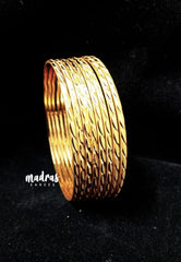 Premium 1 Gram Gold Polish Traditional Bangle with New Trendy Design (Set of 8)