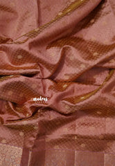 Dual Shade Golden Rosewood - Raaga - Semi Tussar wtih full body 3D weaving
