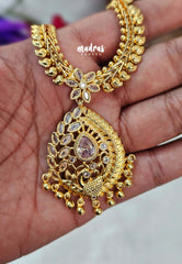 Aimpon Zircon Peacock Pendant Necklace