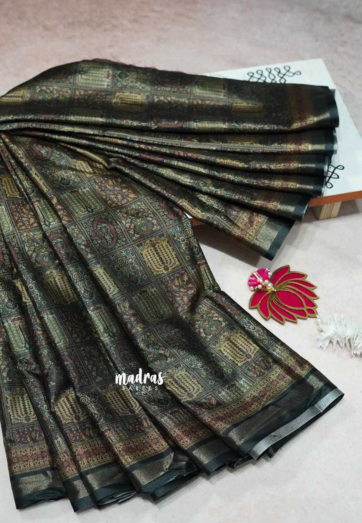 Military Green - Ananya - Soft Mangalore silk