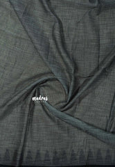 Pastel Lime Green - Leela - Soft assam cotton plain body with temple border