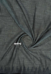 Beige - Leela - Soft assam cotton plain body with temple border