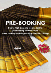 (PRE-BOOKING) Sico Gadwal checks Brown with yellow border