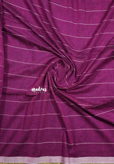 Magenta -  Leela Soft khadi checks pattern