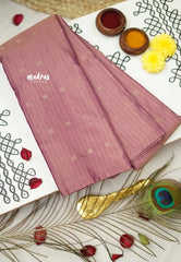 Arani semi soft silk saree Borderless Pastel Mettalic shades