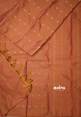 Arani semi soft silk saree Borderless Pastel Mettalic shades