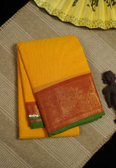 Classic kanchi cotton Mango yellow