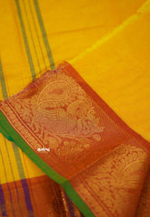 Classic kanchi cotton Mango yellow