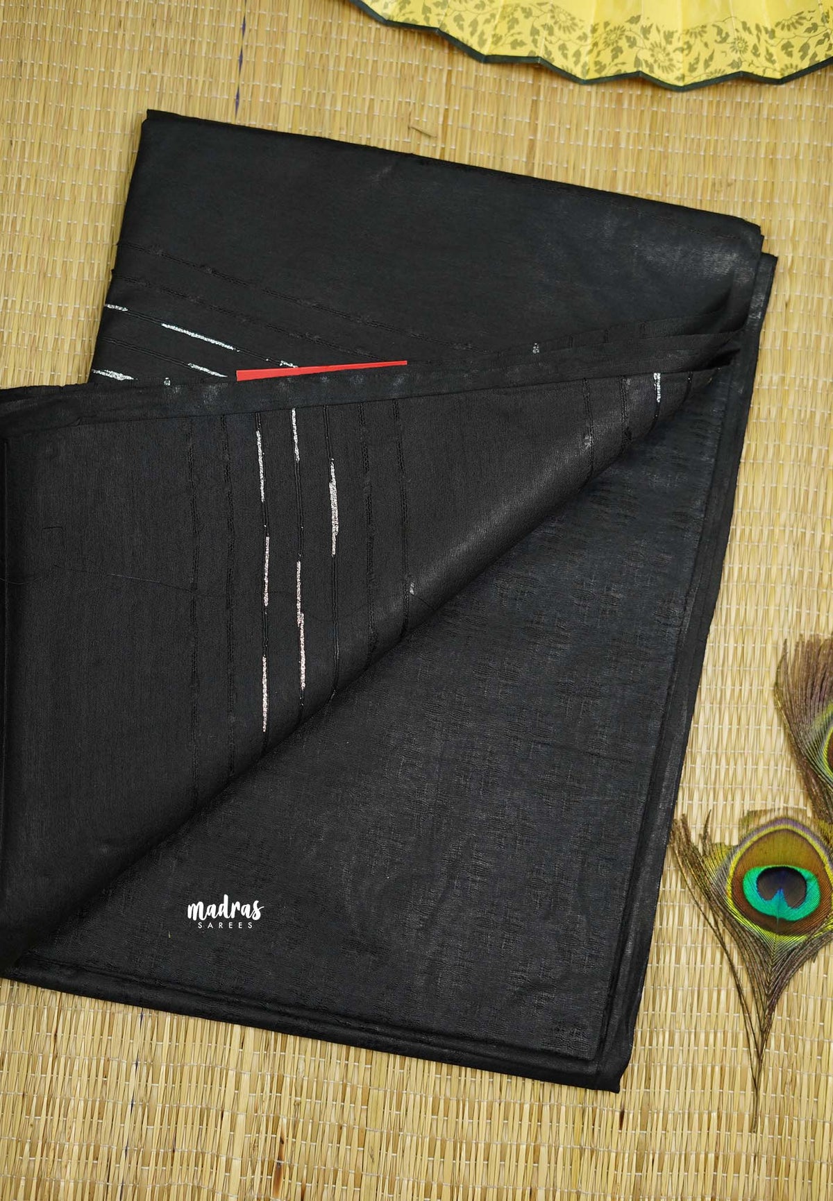 khadi silk thread Black