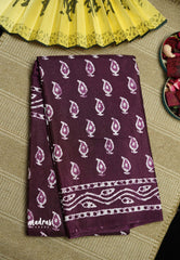 Malgudi printed silk