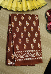 Malgudi printed silk