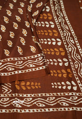 Malgudi printed silk