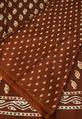 Malgudi printed silk