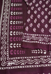 Malgudi printed silk